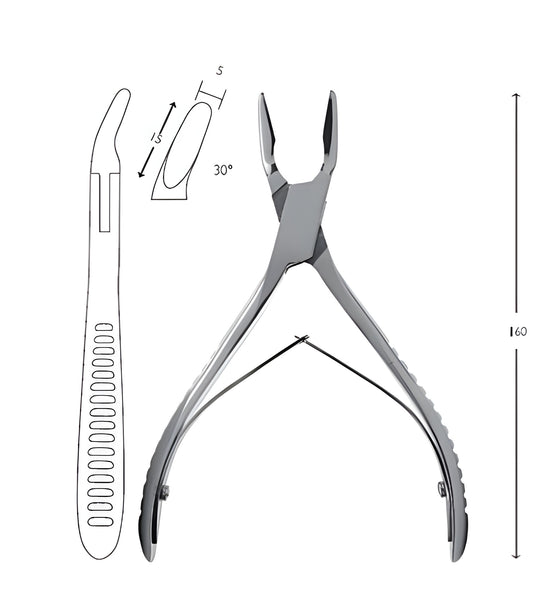 Bone forceps Blumenthal 30°