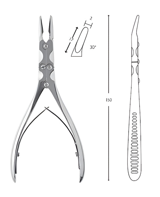 Bone Rongeur Forceps Ruskin 30°