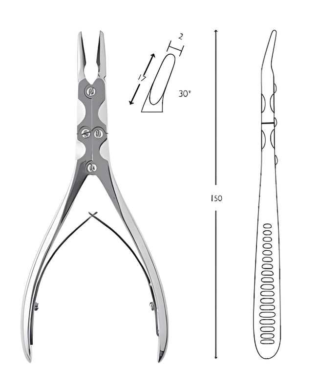 Bone Rongeur Forceps Ruskin 30°