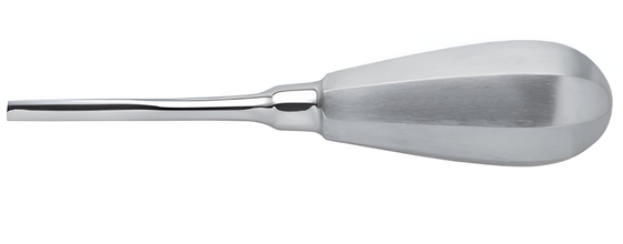 Straight lever for opening the crown