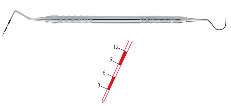 Double periodontal probe CP12
