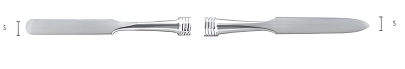 Двойна шпатула за цимент, 5 мм, 18 см