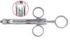 Anesthesia syringe with 3 corkscrew rings