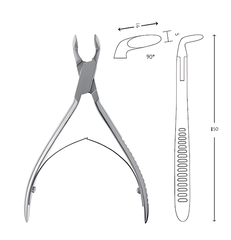 Mead 90° bone forceps