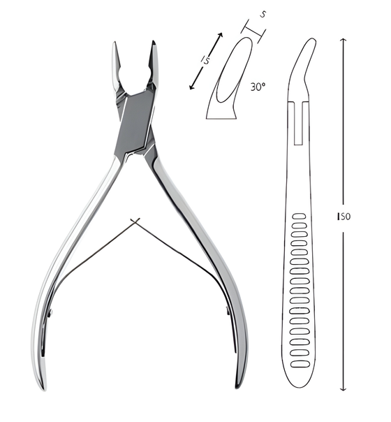 Friedman bone forceps 30°