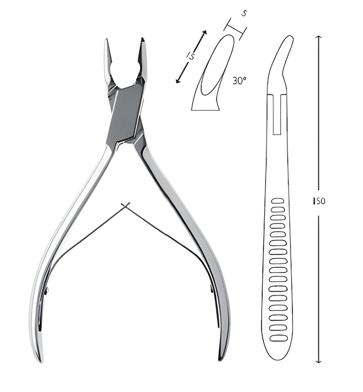 Friedman bone forceps 30°